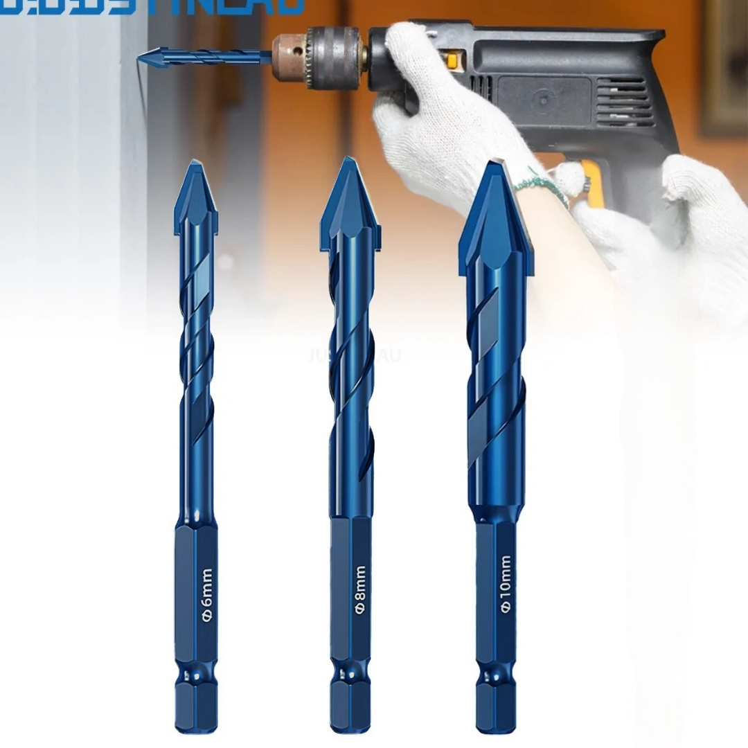 مجموعة المثاقب ذو الرأس المنحرف عالية القوة! 🔥 3قطع ✅ 6mm/8mm/10mm