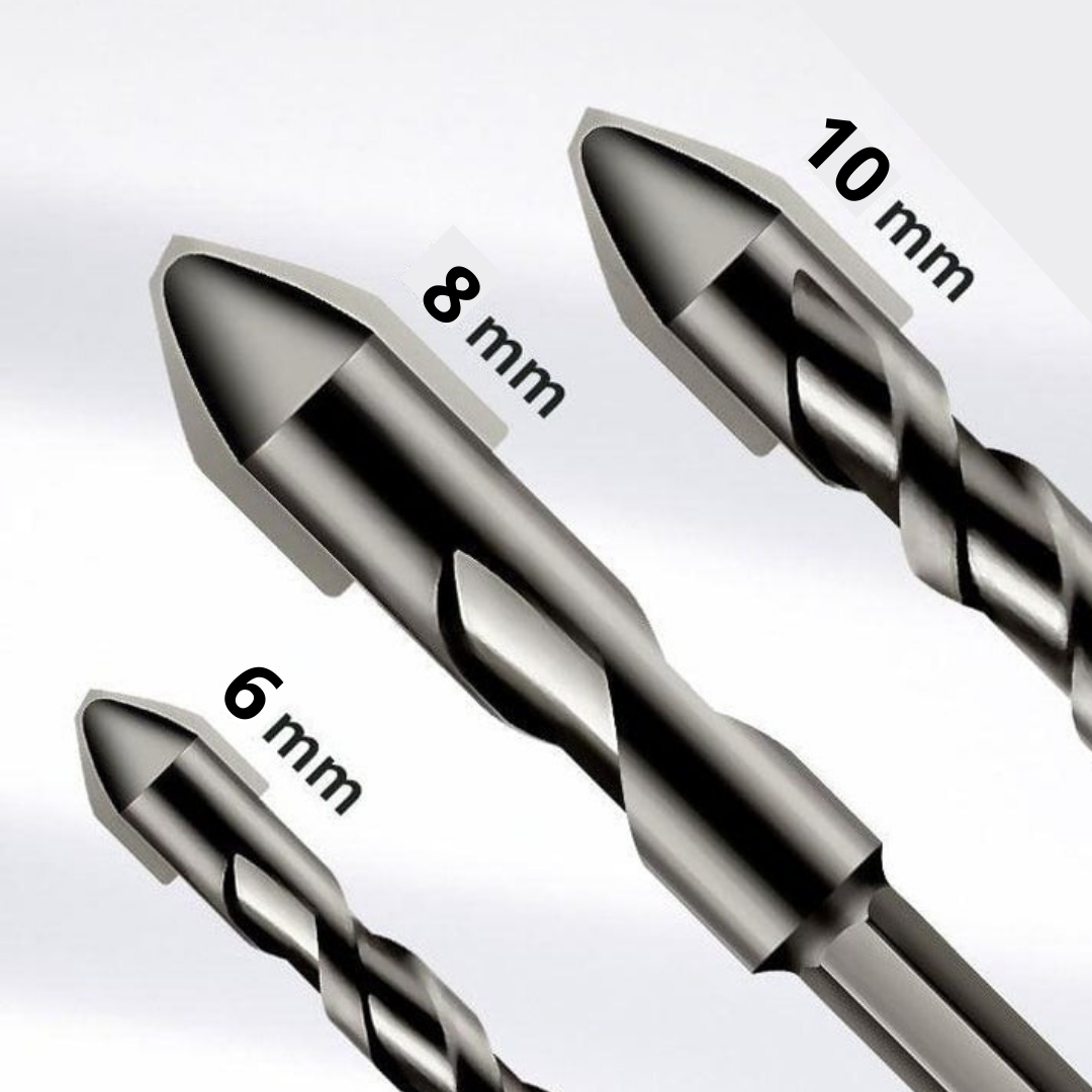 مجموعة المثاقب ذو الرأس المنحرف عالية القوة! 🔥 3قطع ✅ 6mm/8mm/10mm