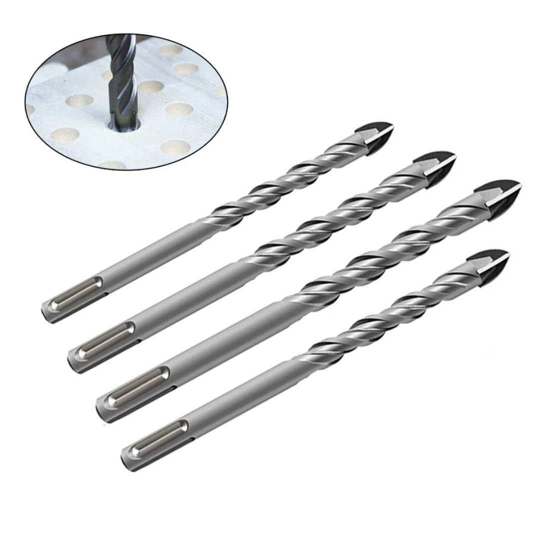 مجموعة مثاقب الحفر- 🔥 4 قطع ✅ 6mm/8mm/10mm/12mm